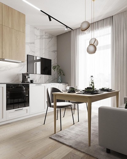 Кухни-гостиные 13 кв. метров: дизайн, фото реальных интерьеров и планировка
