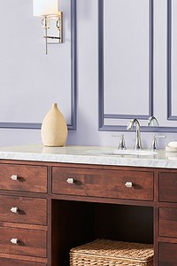 Как использовать фиолетовый в дизайне ванной комнаты и не пожалеть: советы и 53 фото