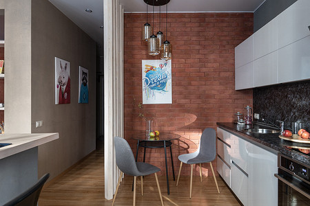 Возможен ли лофт в маленькой квартире? Пример студии площадью 38 кв. м