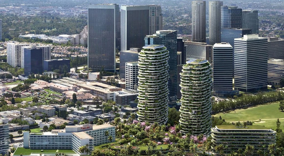 Небоскребы с ботаническим садом: проект, который планируют построить в Лос-Анджелесе
