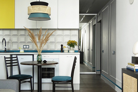 Маленькая, но комфортная студия 22 кв. м для семейной пары