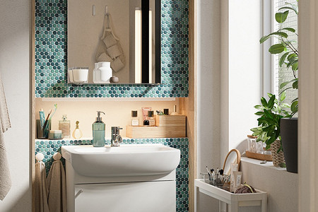 7 зарубежных ванных комнат с мебелью ИКЕА (это красиво!)