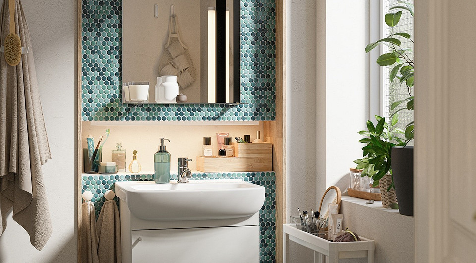 7 зарубежных ванных комнат с мебелью ИКЕА (это красиво!)