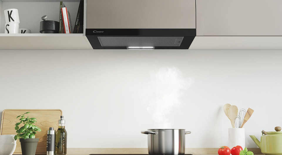 Новые кухонные вытяжки Candy: эстетика и функциональность