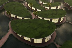 Архитектор представил проект плавающего коттеджного поселка в США