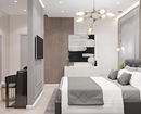 Гостиная, совмещенная со спальней — красивые идеи и примеры стильного оформления совмещённых комнат (120 фото)
