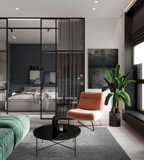 Дизайн гостиной-спальни до 18 кв. м: варианты меблировки, идеи зонирования, советы по оформлению