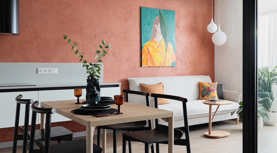 Квартира для себя: 46 квадратов с двумя яркими гостиными Квартира для себя: 46 квадратов с двумя яркими гостиными