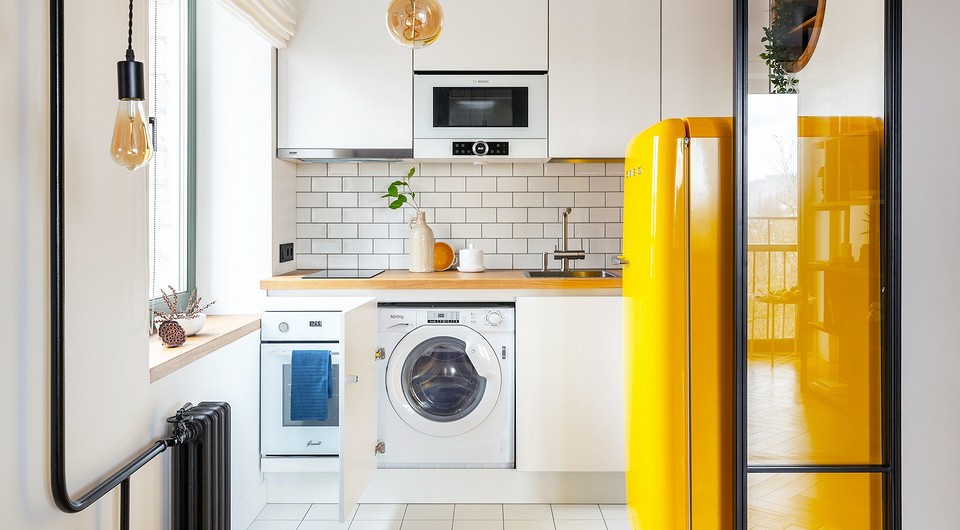 Как встроить стиральную машину в кухонный гарнитур: лучшие варианты установки