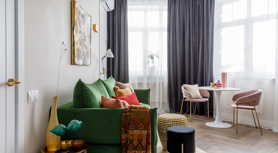 Уютная квартира площадью 50 кв. м, в которой задействовали каждый угол 