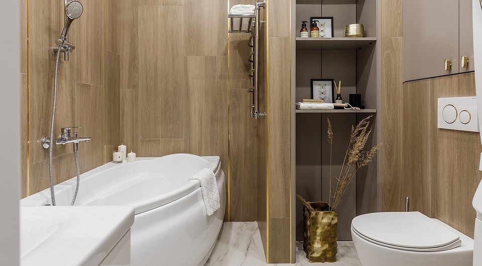 Дизайн классической ванны с красивой плиткой и мебелью. 28 фото дизайна ванных комнат