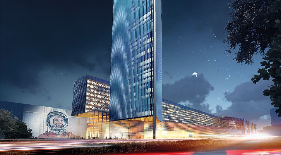 Небоскреб-ракета: в Москве начали строительство космического центра