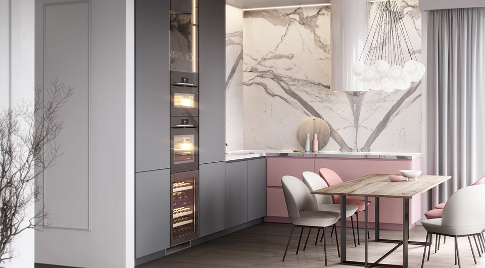 7 лучших цветовых пар для разноцветного кухонного гарнитура (выглядит классно!)