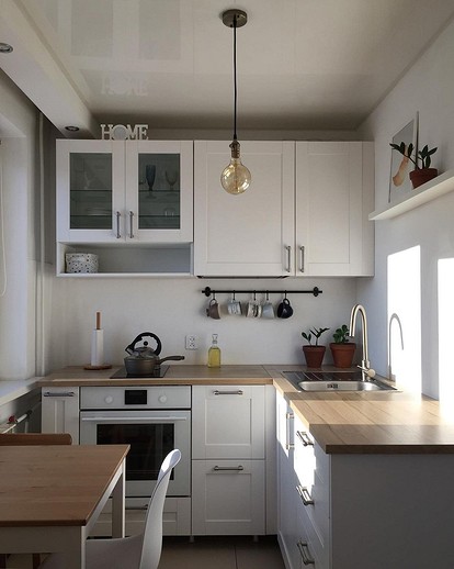 Белая Кухня В Хрущевке Фото