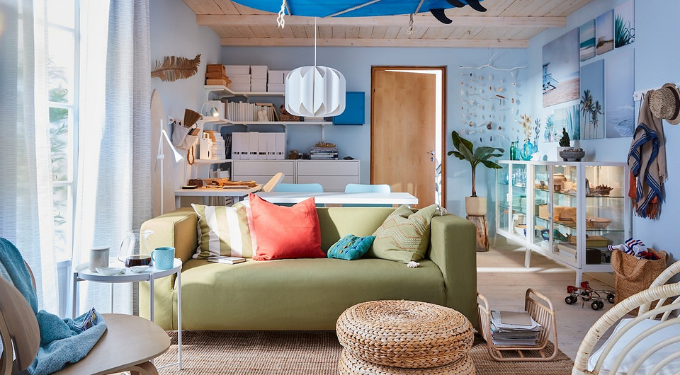 Как оформить дешевую гостиную с ИКЕА: нашли 11 подходящих товаров