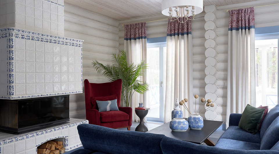 Гостиная на первом этаже.