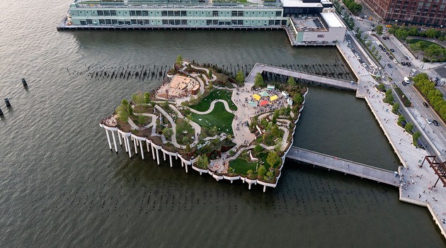 Вид на Гудзон и 400 видов растений: в Нью-Йорке открыли парк-остров