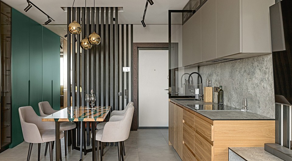 Природные фактуры и немного цвета: интерьер квартиры в Минске