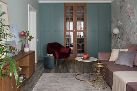 До и после: из белых стен — в интерьер с яркими акцентами