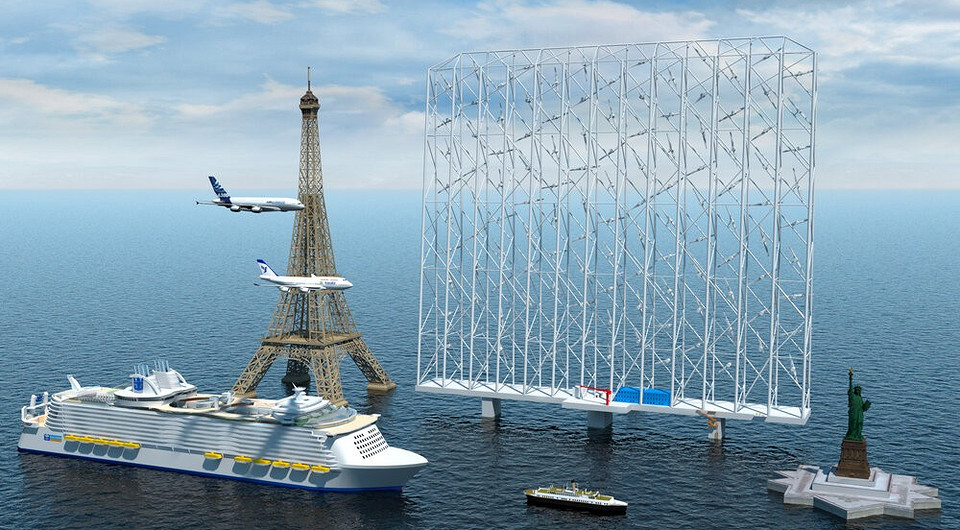 Норвежская компания разрабатывает ветрогенератор размером с Эйфелеву башню Норвежская компания разрабатывает ветрогенератор размером с Эйфелеву башню