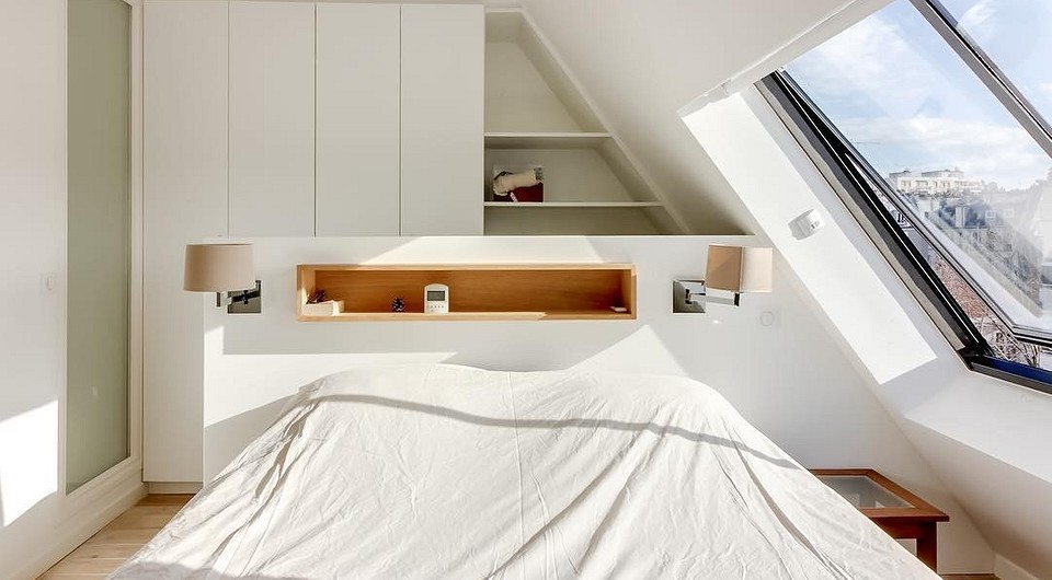 7 потрясающих интерьеров с хранением вокруг кровати