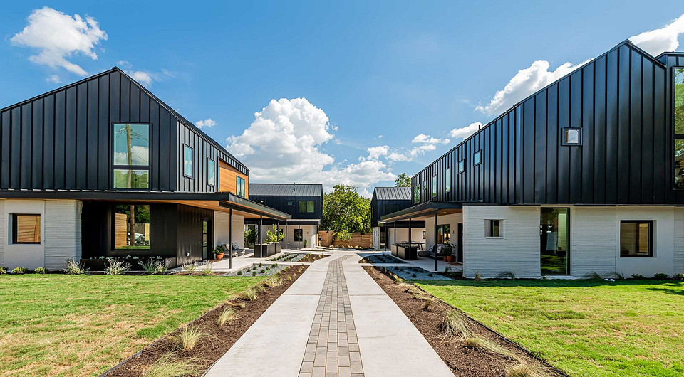 В США впервые выставили на продажу напечатанные дома