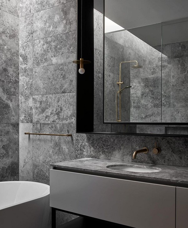 Ванная комната в черно-белом цвете – советы дизайнеров
