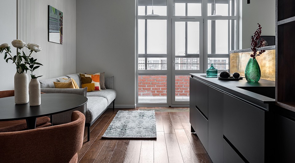 Маленькая и стильная студия дизайнера: как на 30 кв. м удалось оформить спальную зону и гостиную