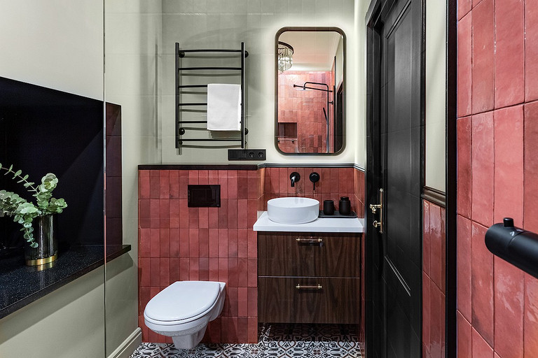 Перепланировка Две яркие мини-студии в одной квартире в доме