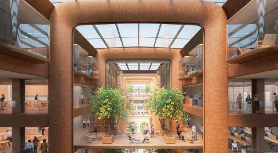 Генеральный директор Apple показал визуализации офиса компании в бывшей электростанции в Англии