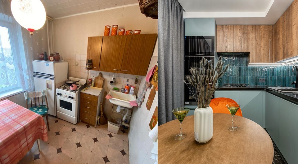 До и после: 6 эффектных кухонь, которые переделали дизайнеры