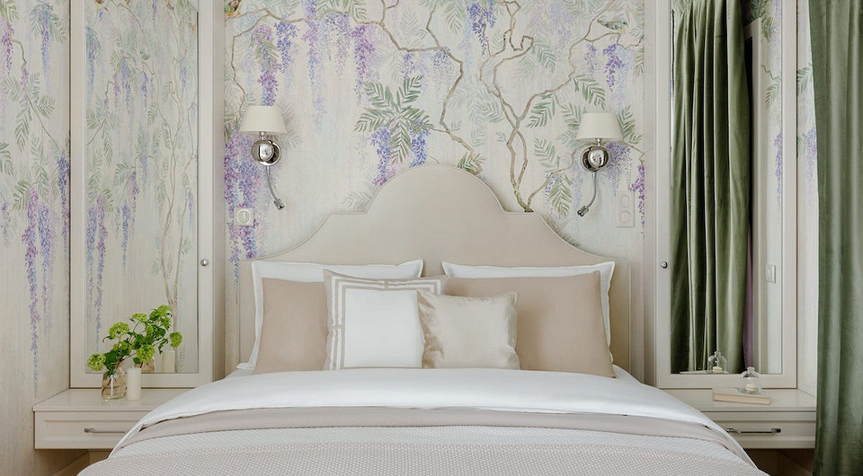 Нашли у дизайнеров: 6 уютных спален с красивыми обоями