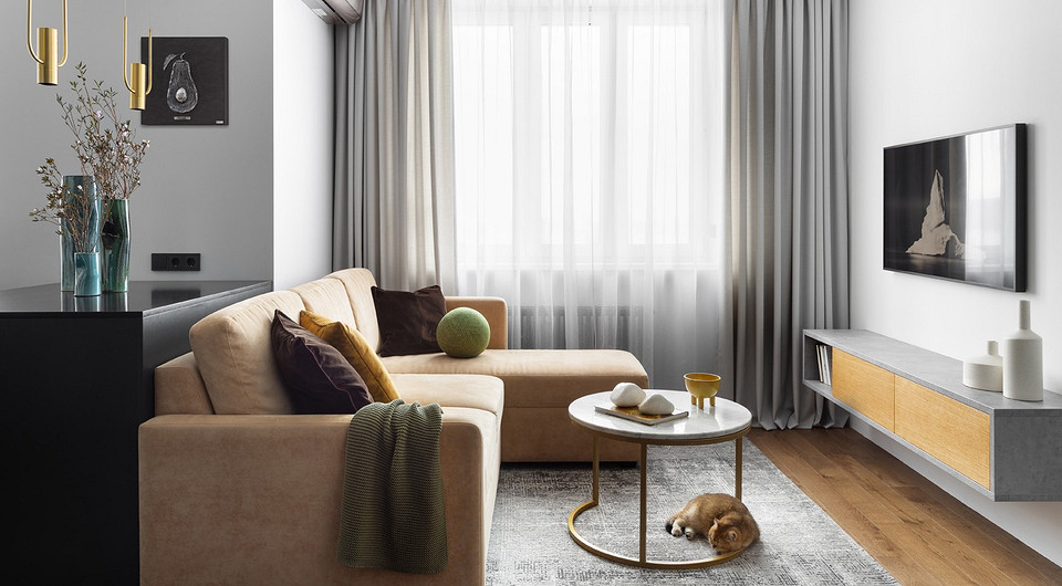 Уютно и функционально: двухкомнатная квартира 62 кв. м для девушки