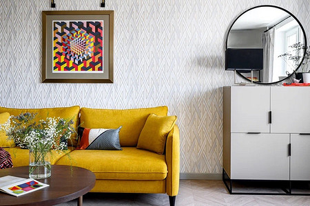 Стиль эпохи 60-х: как дизайнер преобразила однокомнатную квартиру 33,8 кв. м в хрущевке