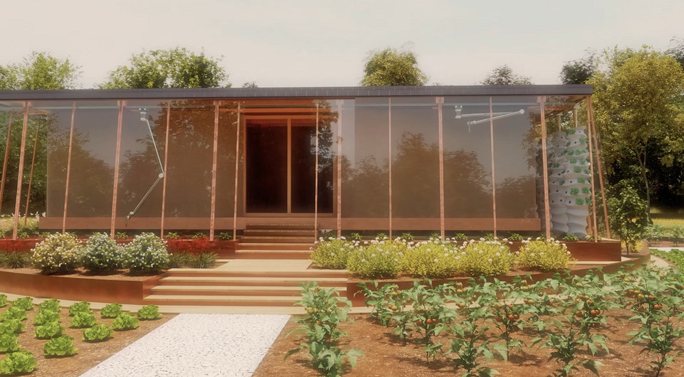 Архитекторы показали проект автономного дома, напечатанного на 3D-принтере