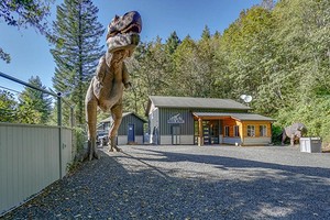 Как в «Парке Юрского периода»: в США выставили на продажу мини-отель с динозаврами