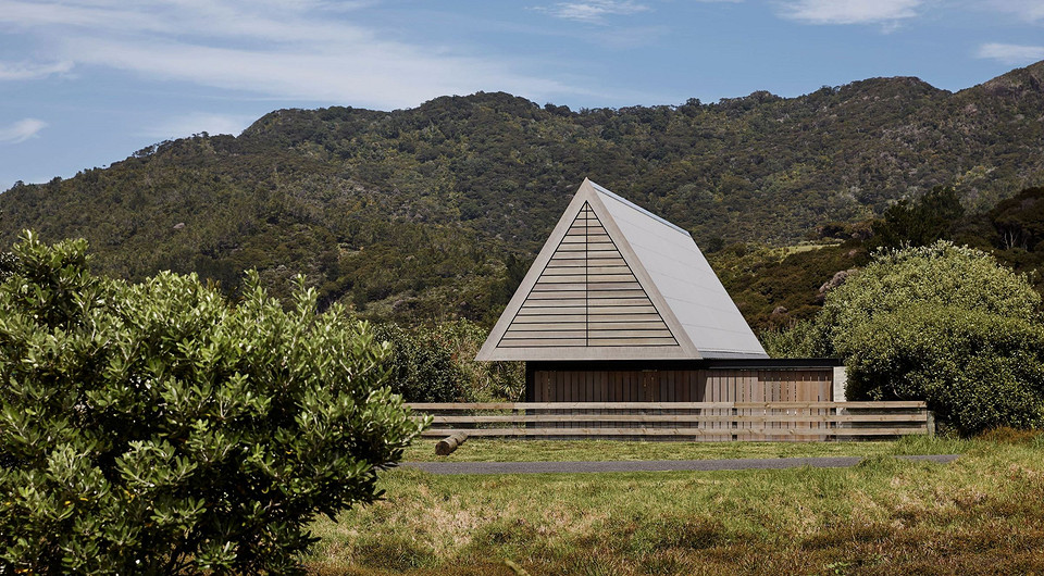 В Новой Зеландии построили дом с треугольным вторым этажом
