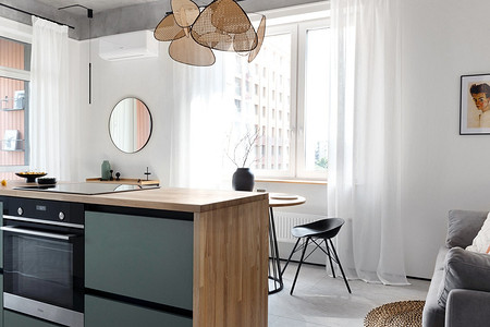 Стильно и необычно: как выглядит дизайнерская квартира 49 кв. м для сдачи в аренду