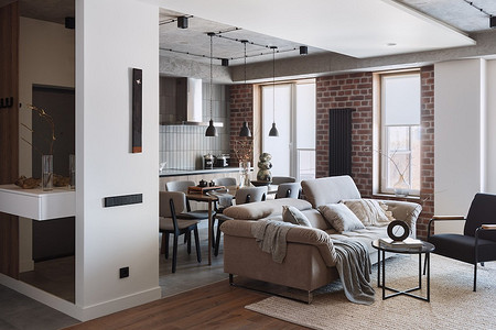 Как скомбинировали черты лофта и минимализма в одной квартире: реальный пример