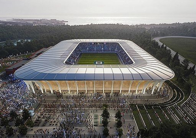 Посреди леса в Дании построят стадион по проекту бюро Захи Хадид