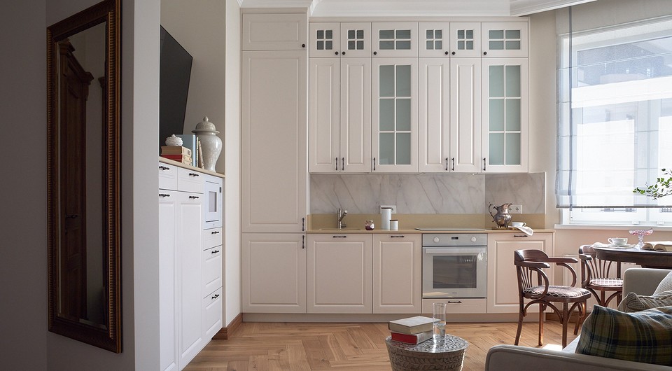 Светлая квартира 57 кв. м в стиле традиционной классики