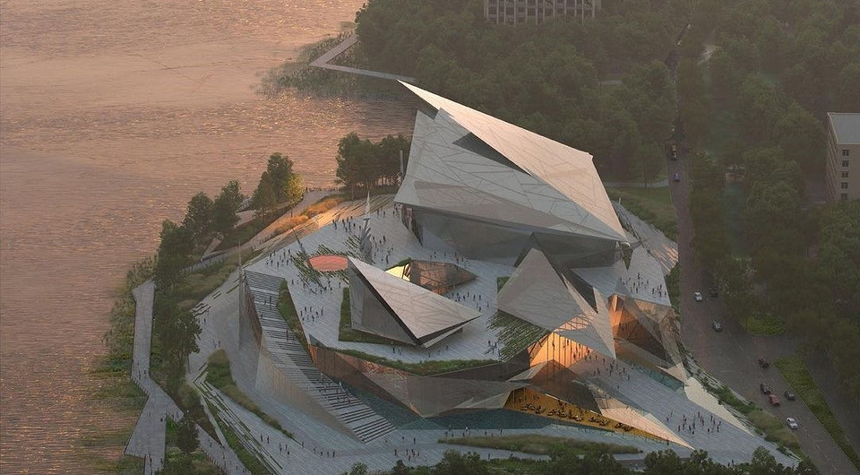 Угловатые формы и треугольный фасад: в Казани построят театр по проекту архитекторов из трех стран