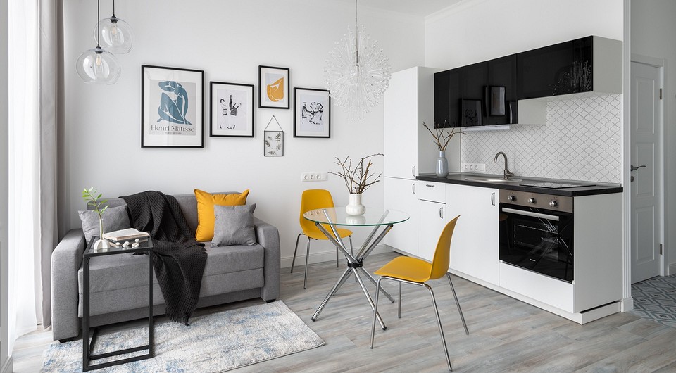 8 проверенных приемов от дизайнеров для оформления кухни в маленькой студии