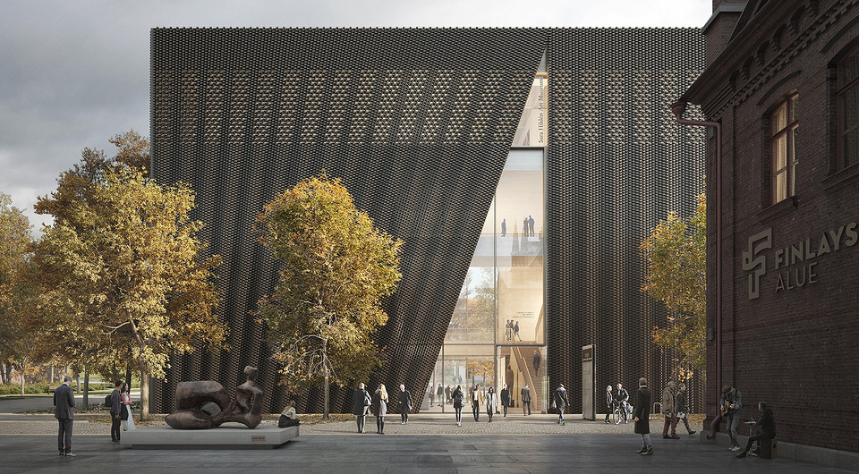 Музей под кирпичным «тюлем»: как выглядит необычный проект в Финляндии