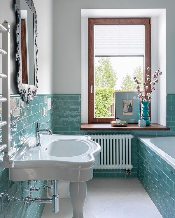 Дизайн ванной комнаты: плитка - 56 фото удачных дизайнерских проектов