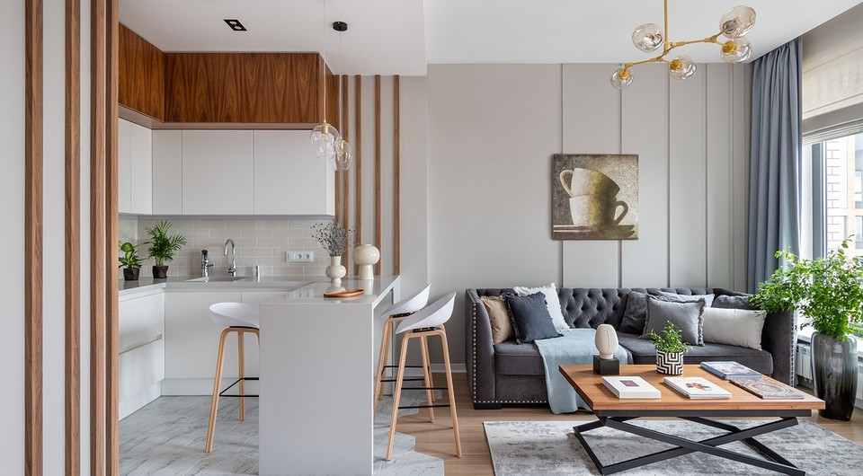 Дизайн интерьера кухни гостиной: самые красивые интерьеры 2023 года