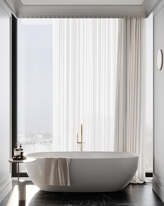Модный дизайн ванной комнаты: 10 трендов 2023 года (108 фото)