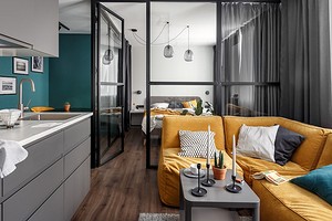 Как из обычной однушки 40 кв. м сделать квартиру с кухней-гостиной, спальней и гардеробной: реальный пример