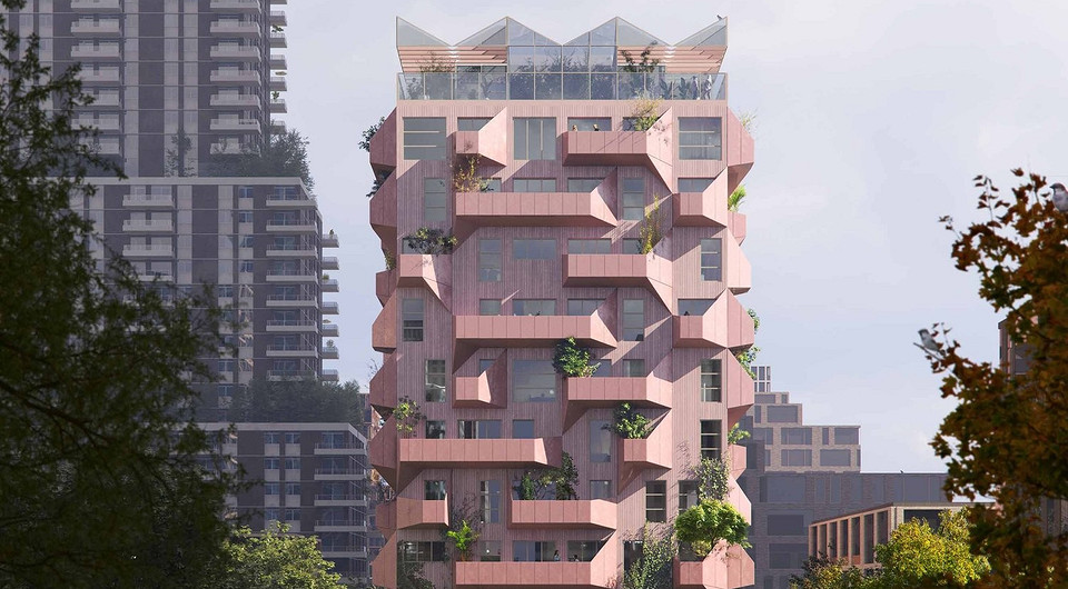 В Амстердаме представили проект многоквартирного дома с экосистемой для птиц В Амстердаме представили проект многоквартирного дома с экосистемой для птиц