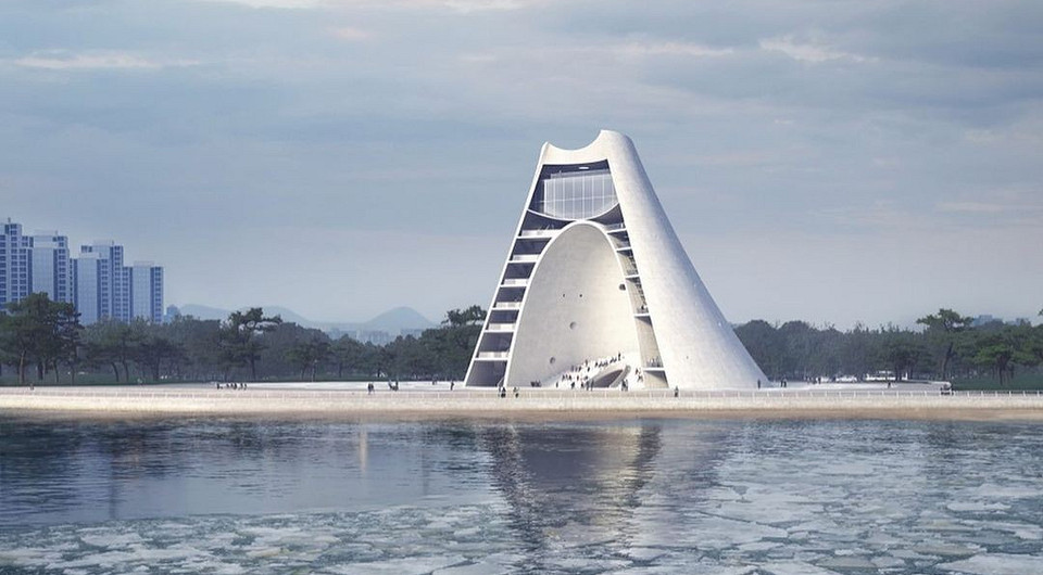 Башня-ракушка: в Китае представили оригинальный проект